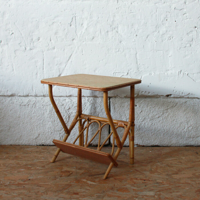 Chevet rotin vintage