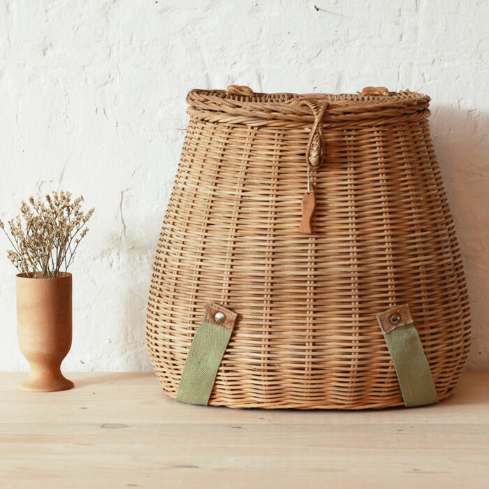 Panier de pêche vintage - K051