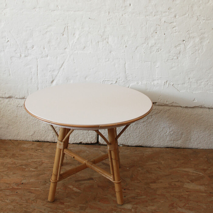 Table basse rotin vintage – Image 4