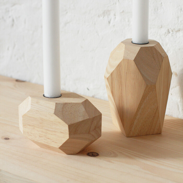 Bougeoir Bois Monolithe B – Image 3