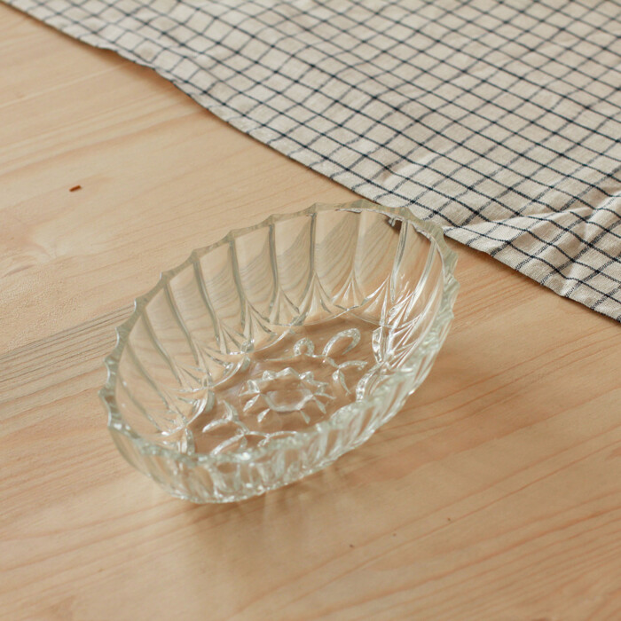 Ramequin verre pressé vintage
