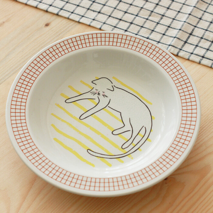 Assiette Chat Lapin Citron