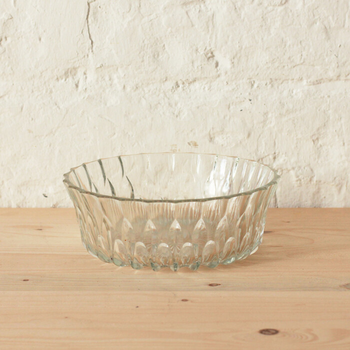 Saladier verre pressé vintage – Image 3