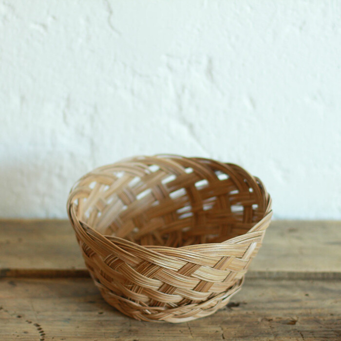 Corbeille fibres vintage