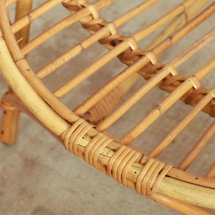 Fauteuil rotin vintage - M048 – Image 7