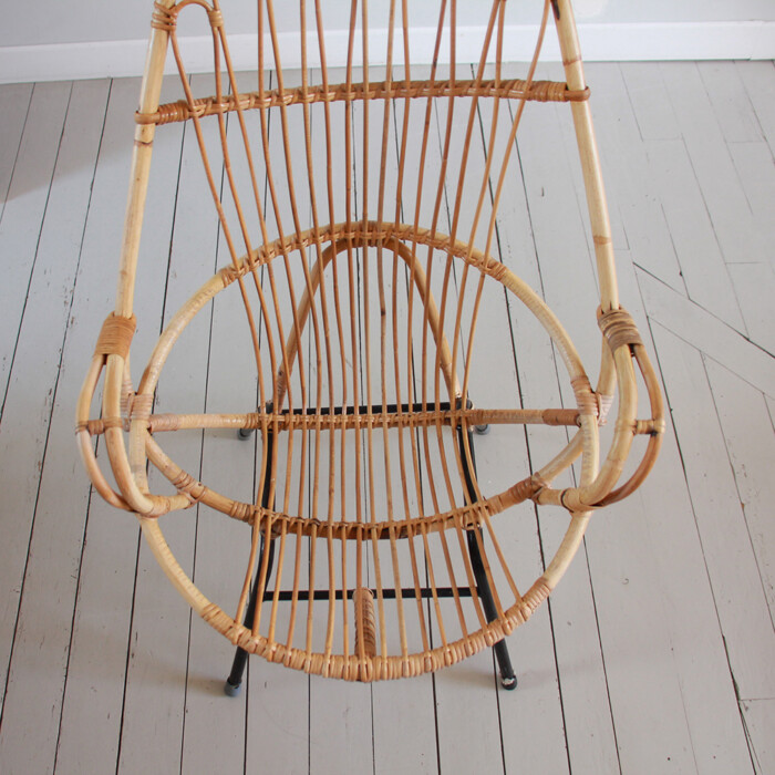 Fauteuil rotin Noorwolde vintage – Image 5