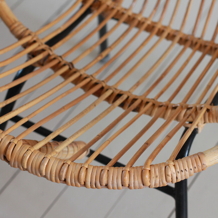 Fauteuil rotin Noorwolde vintage – Image 6