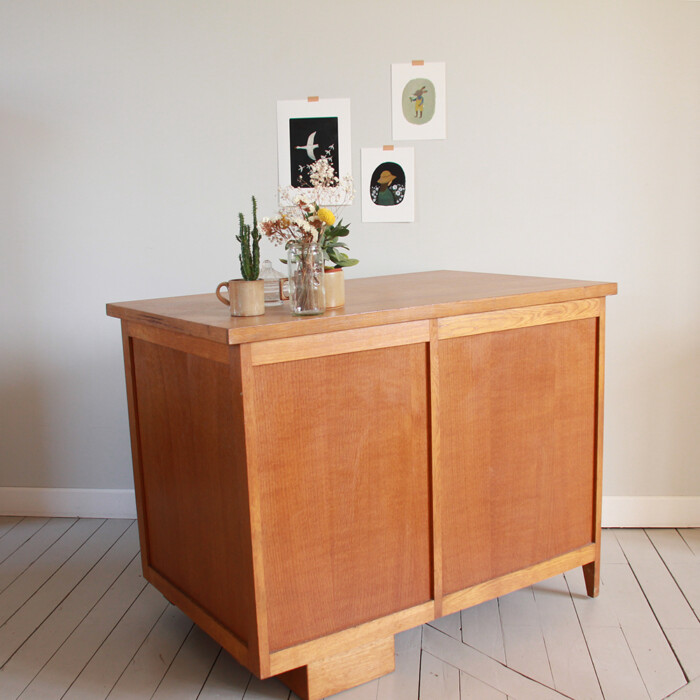 Bureau chêne vintage – Image 5