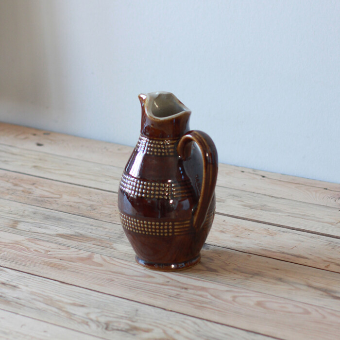 Vase céramique marron vintage – Image 2