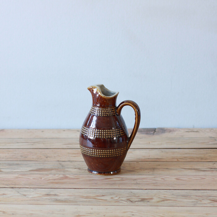 Vase céramique marron vintage
