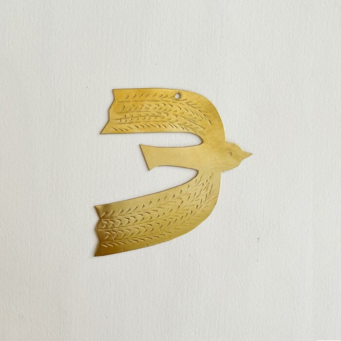 Oiseau en laiton