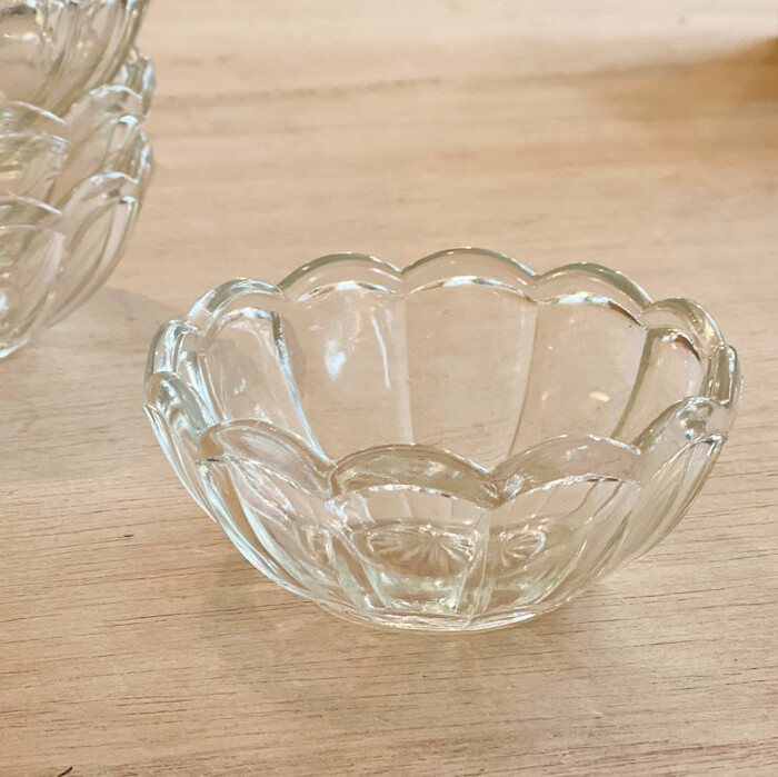 coupelle verre pétales vintage – Image 2