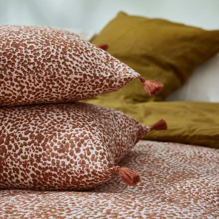 Housse de coussin Savane Terracotta