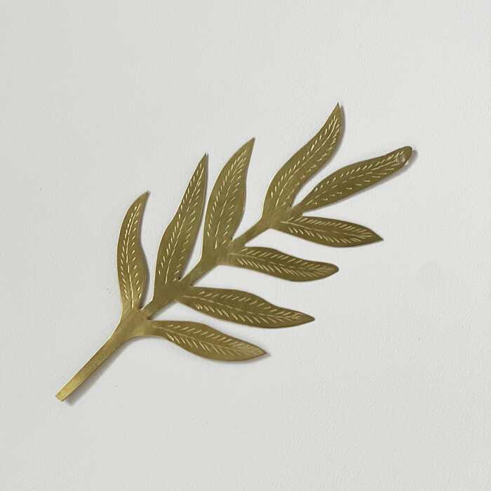 Feuille fougère en laiton