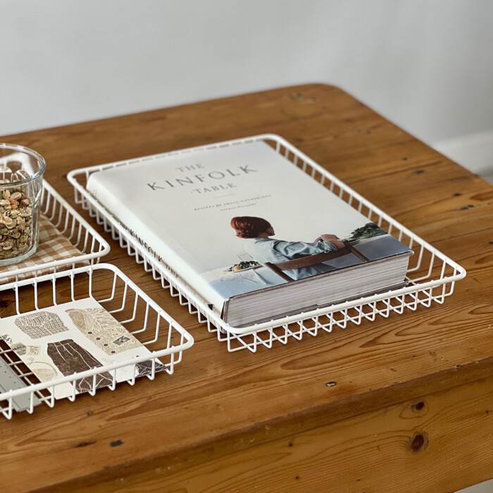 Plateau graphique métal blanc – Image 9