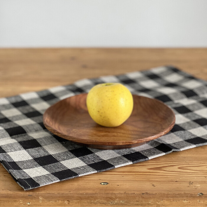 Assiette teck scandinave vintage