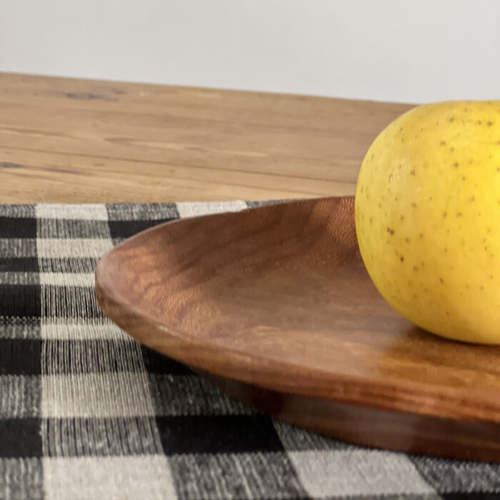 Assiette teck scandinave vintage – Image 4