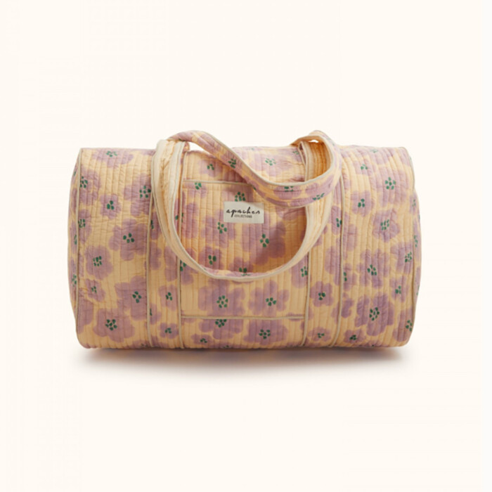 Sac Matelassé Fleurs Lavande – Image 2