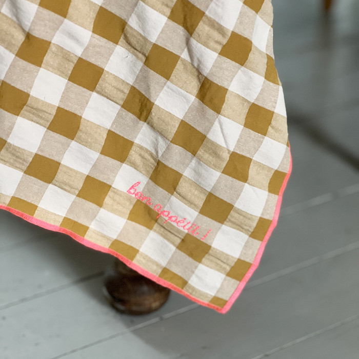 Nappe Vichy à carreaux Moutarde – Image 5